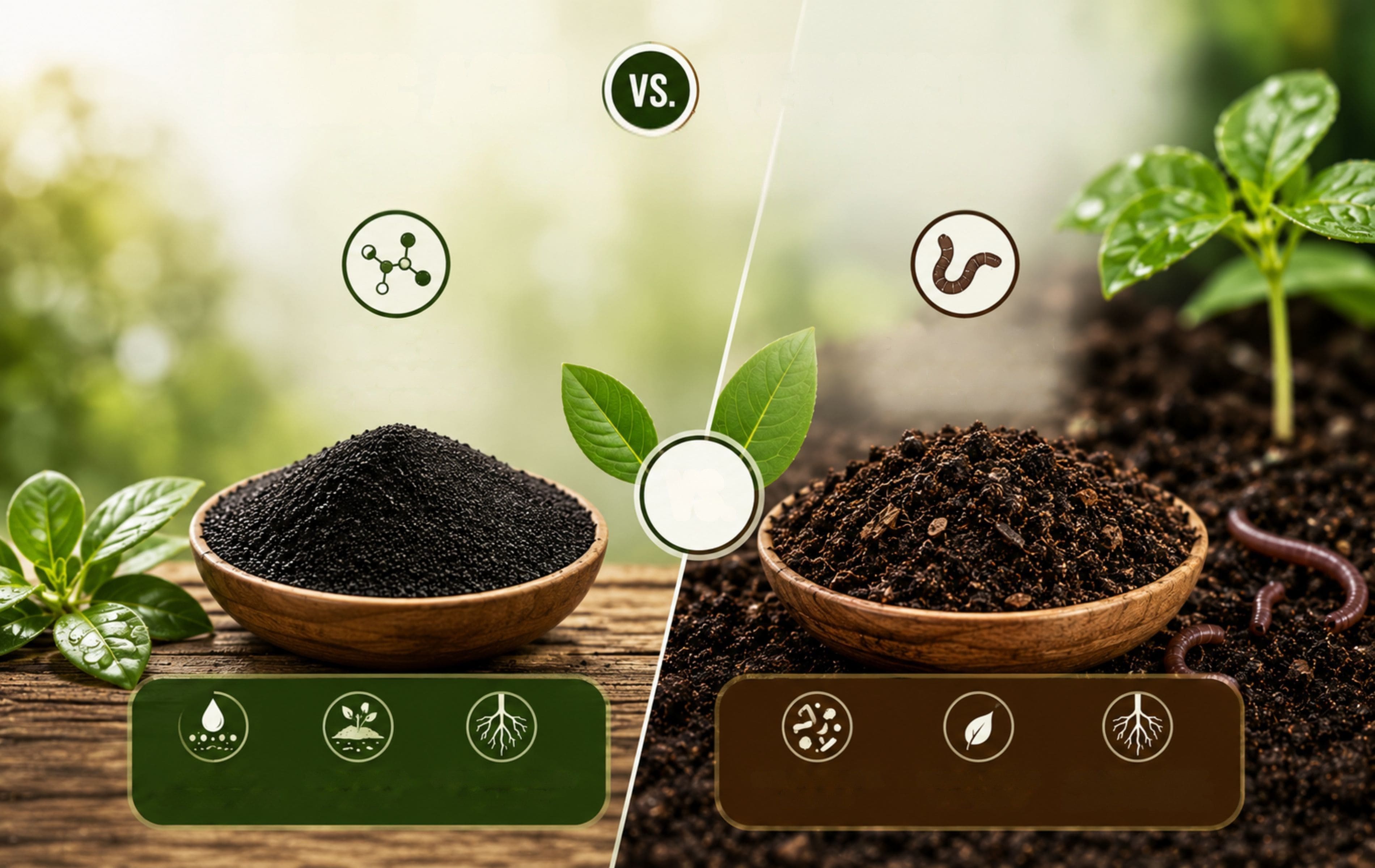 Humic Acid vs. Vermicompost: What's the Difference?